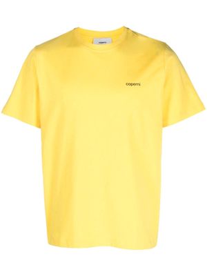Coperni logo-print cotton T-shirt - Yellow