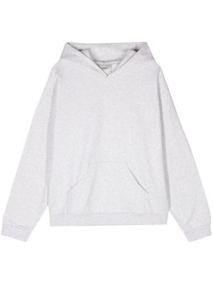 Coperni logo-print drop-shoulder hoodie - Grey