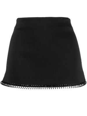 Coperni low-rise mini skirt - Black