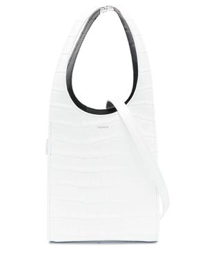 Coperni micro Swipe tote bag - White