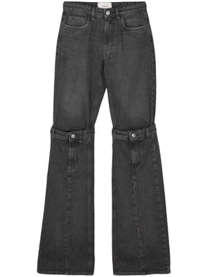 Coperni mid-rise wide-leg jeans - Black