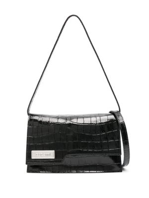 Coperni mini Folder leather cross body bag - Black