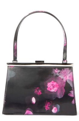 Coperni Mini Holographic Floral Lady Bag in Pink/Black
