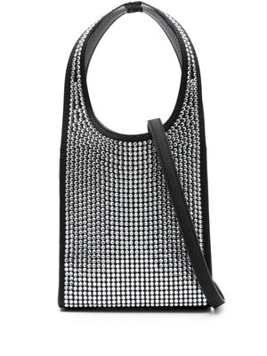 Coperni mini Swipe crystal-embellished tote bag - Black