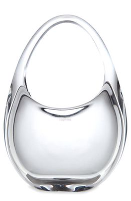 Coperni Mini Swipe Glass Top Handle Bag in Glass Transparent