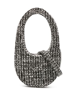 Coperni mini Swipe tweed crossbody bag - Black