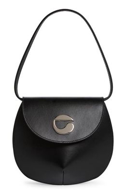 Coperni Mini U. F.O. Leather Top Handle Bag in Black