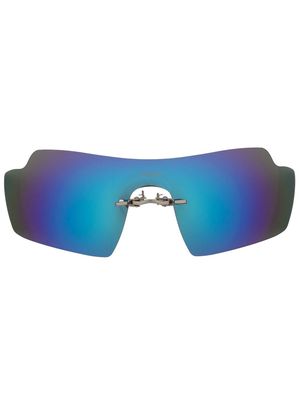 Coperni oversize mirrored-lenses sunglasses - Black