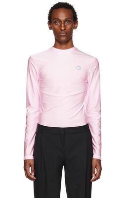 Coperni Pink Sculptural Long Sleeve T-Shirt