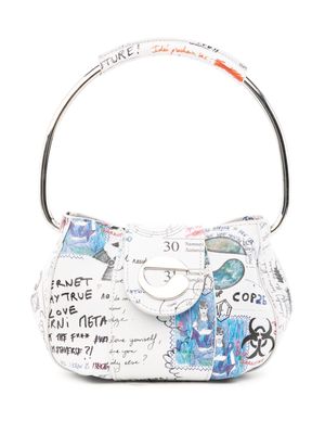 Coperni Ring graphic-print mini tote bag - Multicolour