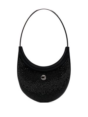 Coperni Ring Swipe crystal-embellished bag - Black