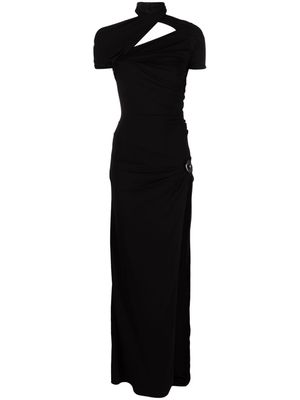 Coperni short-sleeve cut-out maxi dress - Black