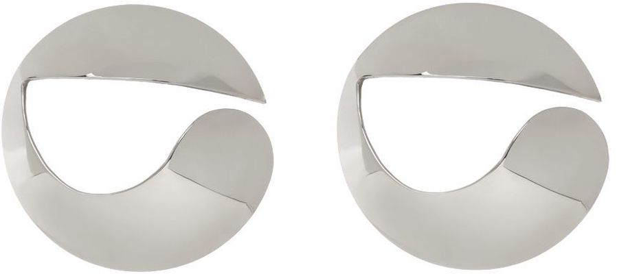 Coperni Silver Alan Crocetti Edition Logo Earrings