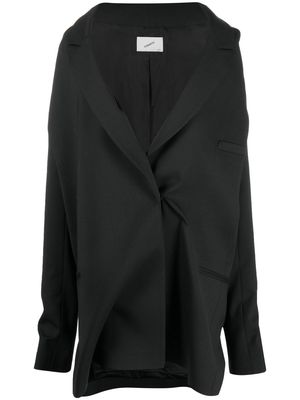 Coperni single-breasted blazer dress - Black