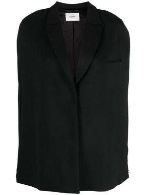 Coperni sleeveless cape blazer - Black