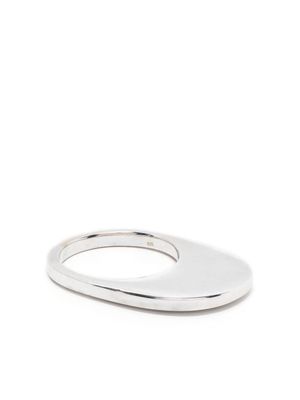 Coperni Swipe lacquered ring - Silver