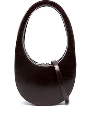 Coperni Swipe smooth-leather shoulder bag - Brown