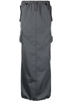 Coperni tailored maxi cargo skirt - Black