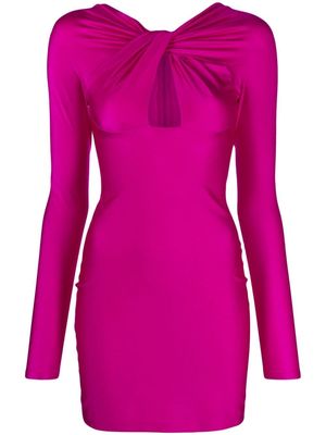 Coperni twisted cut-out mini dress - Pink