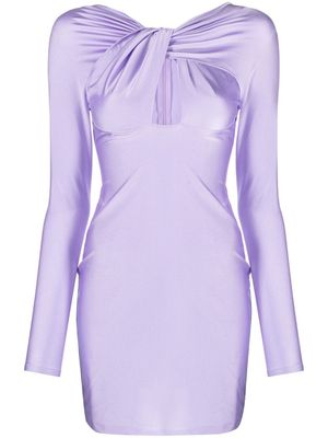 Coperni twisted cut-out minidress - Purple