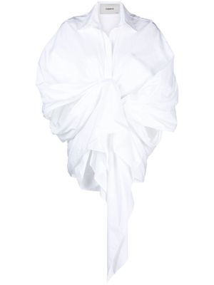 Coperni wraped draped shirt - White