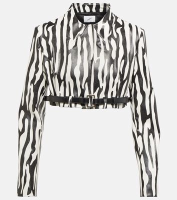 Coperni Zebra-print cropped blazer