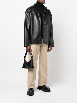 Coperni zip-embellished shoulder bag - Black