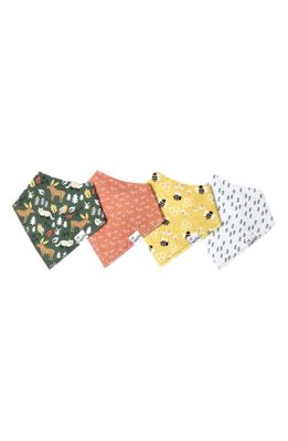 Copper Pearl Assorted 4-Pack Bandana Bibs in Atwood