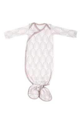 Copper Pearl Newborn Knotted Gown in Bliss