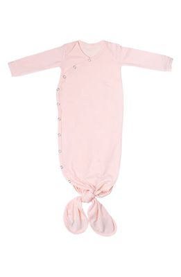 Copper Pearl Newborn Knotted Gown in Blush