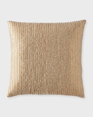 Copper Sequin Decorative Pillow, 20" Square