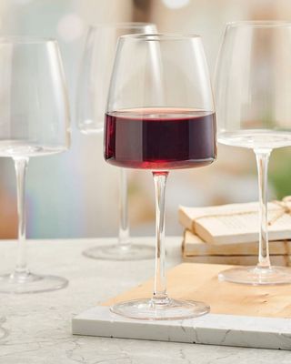 Cora 15 oz. Red Wine Glasses, Set of 4