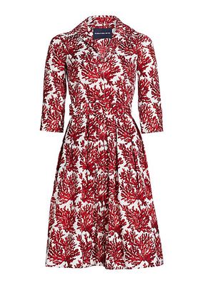 Coral Reef Print Shirtdress