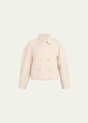 Coralie Cropped Wool-Blend Jacket