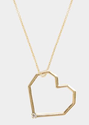 Corazon Brillante Heart Necklace with Diamond