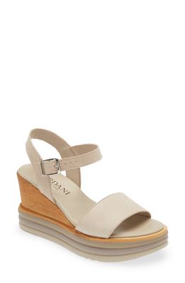 Cordani Olivia Quarter Strap Wedge Sandal in Sabbia Leather