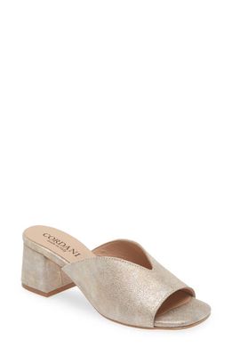 Cordani Pollie Metallic Slide Sandal in Granito Corda