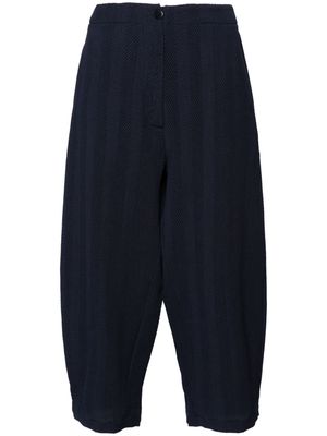 Cordera Curved herringbone tapered trousers - Blue