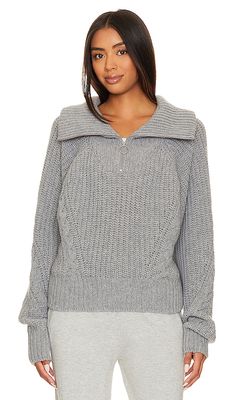 CORDOVA Molina Half Zip Sweater in Grey