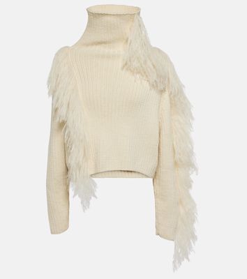 Cordova Ploma shearling-trimmed wool sweater