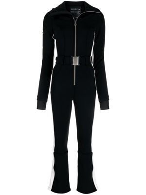Cordova striped flared ski suit - Black