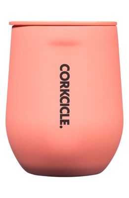 Corkcicle 12-Ounce Insulated Stemless Wine Tumbler in Coral