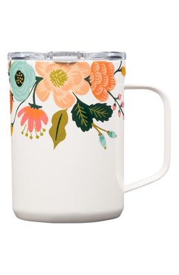 Corkcicle 16-Ounce Insulated Mug in Gloss Cream Lively Floral