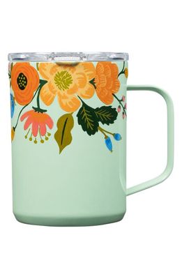 Corkcicle 16-Ounce Insulated Mug in Gloss Mint Lively Floral