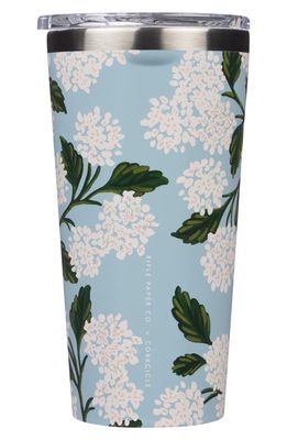 Corkcicle 16-Ounce Insulated Tumbler in Gloss Blue Hydrangea