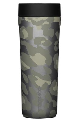 Corkcicle 17-Ounce Commuter Tumbler in Snow Leopard