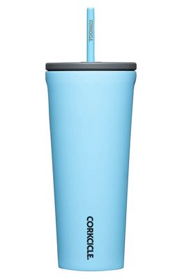 Corkcicle 24-Ounce Insulated Cup with Straw in Santorini
