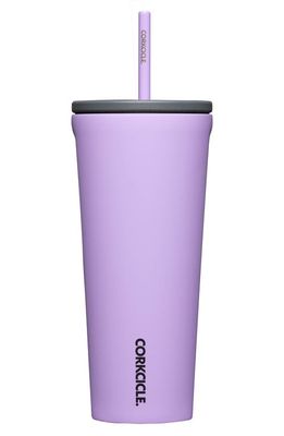 Corkcicle 24-Ounce Insulated Cup with Straw in Sun-Soaked Lilac