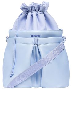 Corkcicle Beverage Bucket Cooler Bag in Baby Blue.