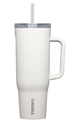 Corkcicle Cruiser 40-Ounce Insulated Tumbler with Handle in Oat Milk